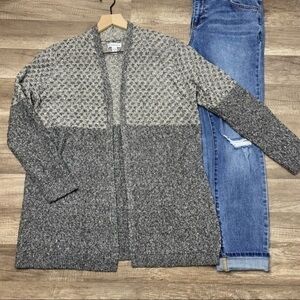 Croft & Barrow Knit Open Front Cardigan size PL